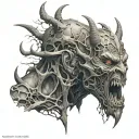 demons trapped  tattoo design idea