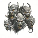 demons trapped  tattoo design idea