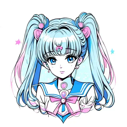 sailor moon tattoo design idea