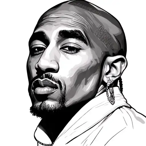 2pac tupac shakur tattoo design idea