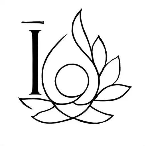 spiritual with I in it  tattoo design idea
