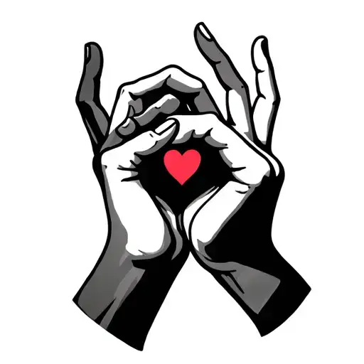 I love you in sign language tattoo design idea