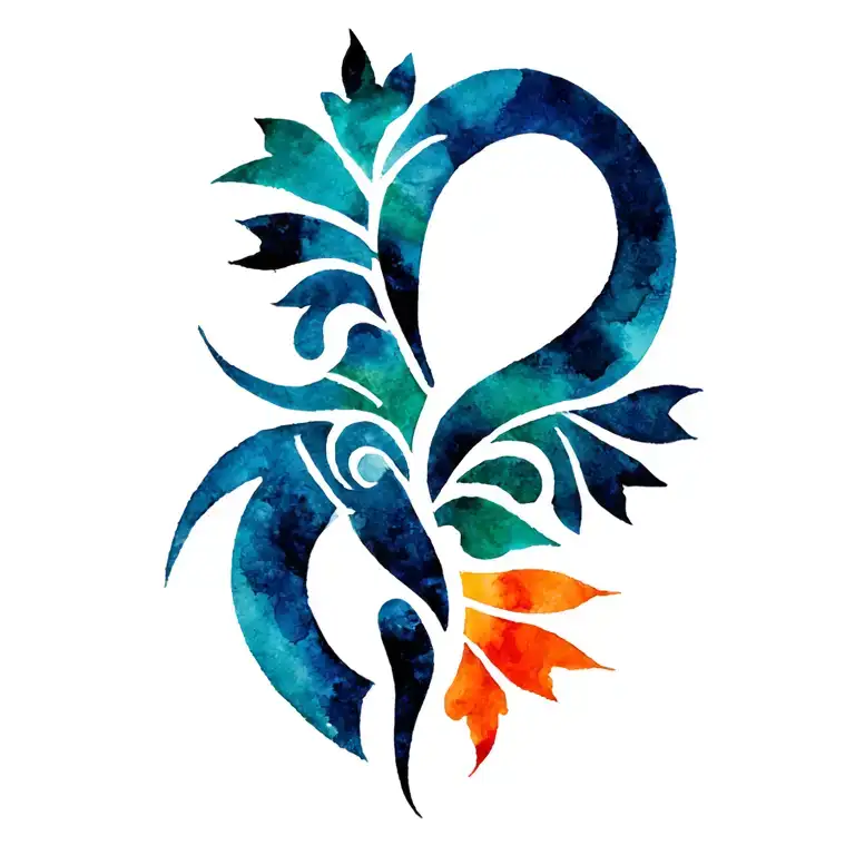 Puerto Rican Taino tribal tattoo design idea