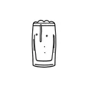 half full pale ale beer glass tattoo design idea