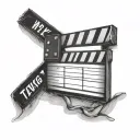 clapperboard take 3 tattoo design idea