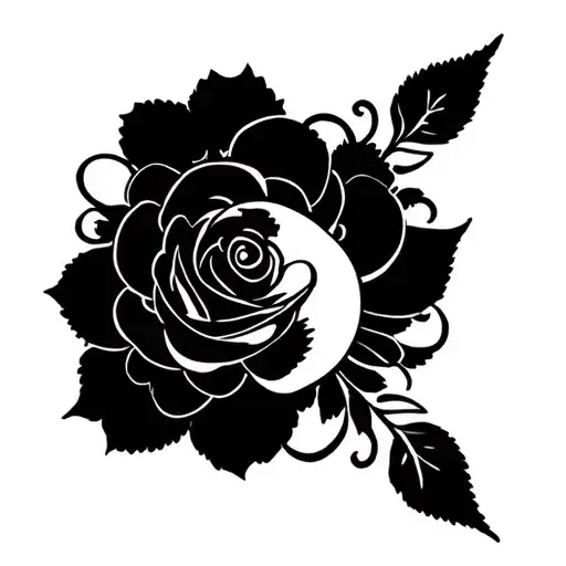 Create a small, simple, and sensual tattoo design intended for the side of a woman's bum (upper outer buttock near the h tattoo design idea