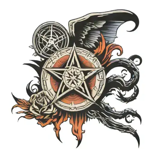 Supernatural tattoo design idea