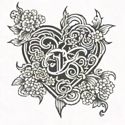 japanese love symbol tattoo design idea