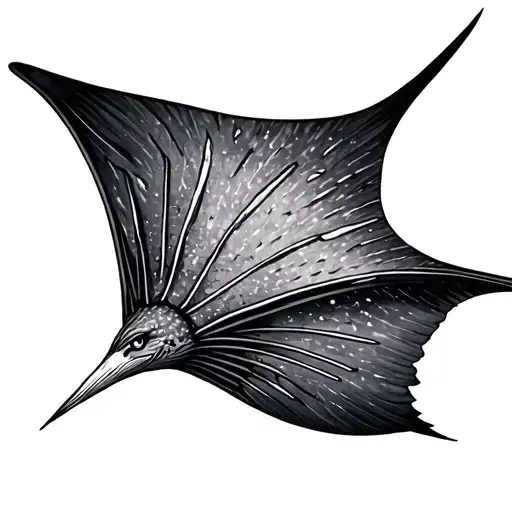 eagle ray tattoo design idea