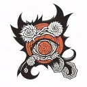 Naruto sage eye sasuke mangekyou sharingan eye madara tattoo design idea