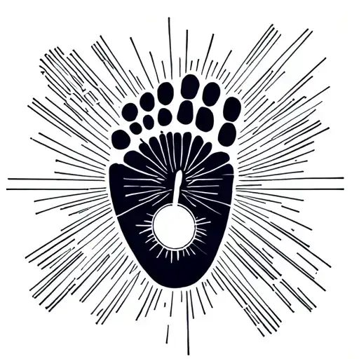 baby foot print and time birth and date and kilo tattoo design idea