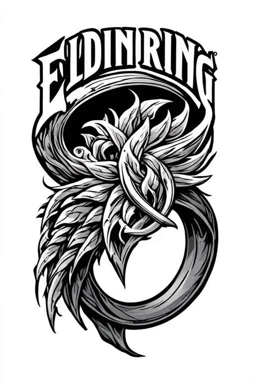 Eldin Ring logo tattoo design idea