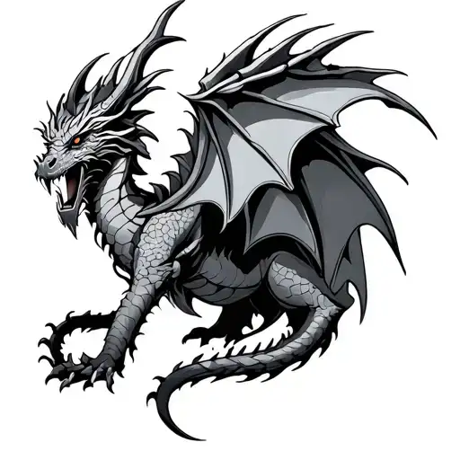 Norse Dragon tattoo design idea