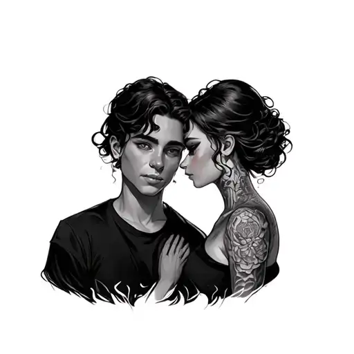 Two people who are in love but move away from the problems and then meet again why they will always be tattoo design idea