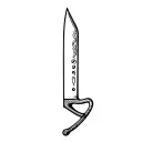 butcher knife tattoo design idea