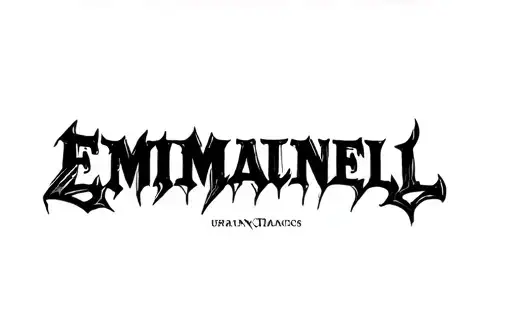 "Emmanuell" tattoo design idea