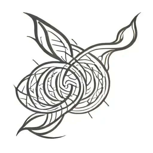 simple symbolic symbol about male and female, about sex and love tattoo design idea