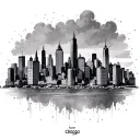 Chicago Skyline tattoo design idea