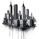 Chicago Skyline tattoo design idea