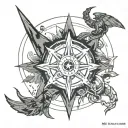 destiny 2 hunter mark tattoo design idea