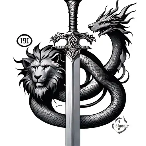 Libra, snake, mythology, torch, 1997, wolf, lion, geometric shape, dragon, sword, flame tattoo design idea