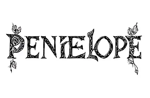 "Penelope" tattoo design idea