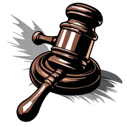 Gavel tattoo design idea