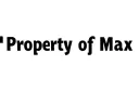 "Property of Max" tattoo design idea