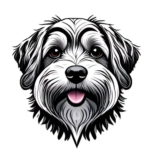 Cockapoo tattoo design idea