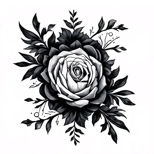 minimal proverbs 3:5-6 tattoo design idea