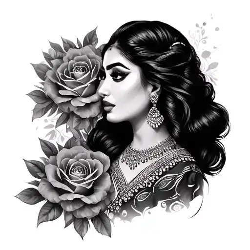 Rekha tattoo design idea