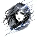 Anime Lightning tattoo design idea