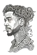 love yours j cole tattoo design idea