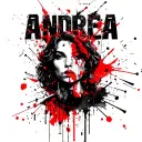"Andrea" Morse Code tattoo design idea