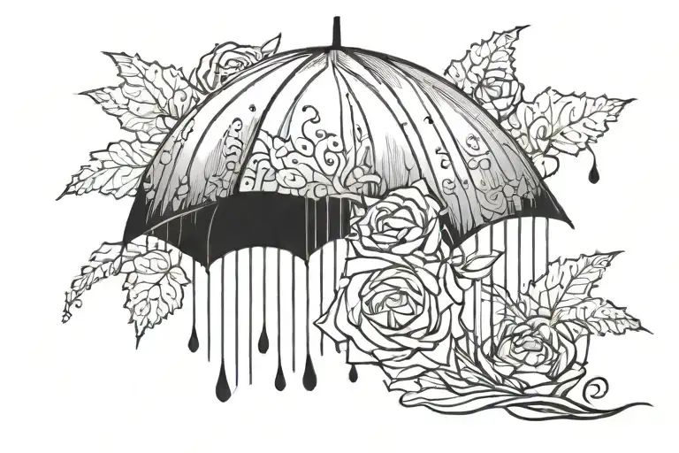 Whether it rains, it remains You’ve got all my love tattoo design idea