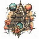 sculpture, building and space themed tattoo tattoo design idea