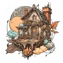 sculpture, building and space themed tattoo tattoo design idea