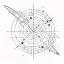 astrophysics travel philosophy tattoo design idea
