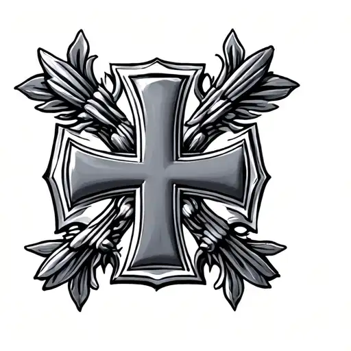maltese cross tattoo tattoo design idea