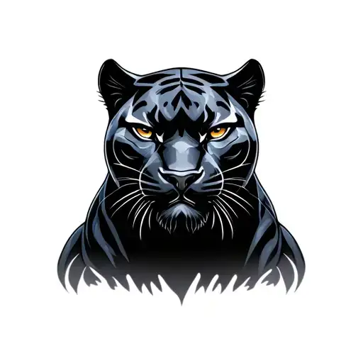 snare drum with black panther tattoo design idea