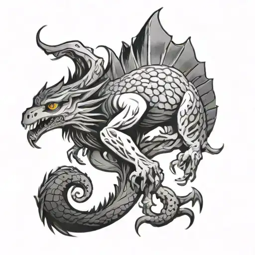 Cryptid tattoo design idea