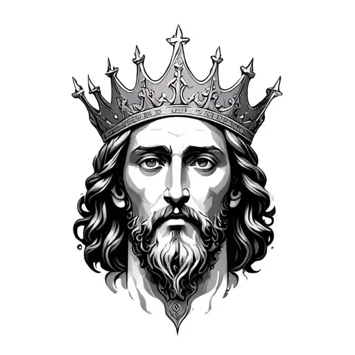 Christ is King biblical tattoo design idea