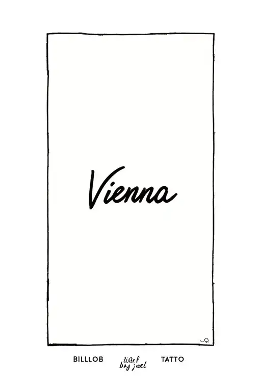 vienna by billy joel specifically tattoo design idea