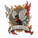 red rising book tattoo design idea