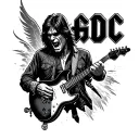 AC/DC tattoo design idea