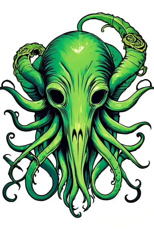 Cthulhu Head tattoo design idea