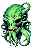 Cthulhu Head tattoo design idea