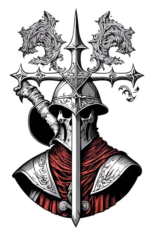 knights Templar tattoo design idea