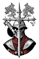 knights Templar tattoo design idea