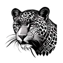Jaguar Aztec tattoo design idea